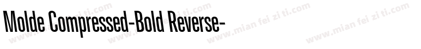 Molde Compressed-Bold Reverse字体转换